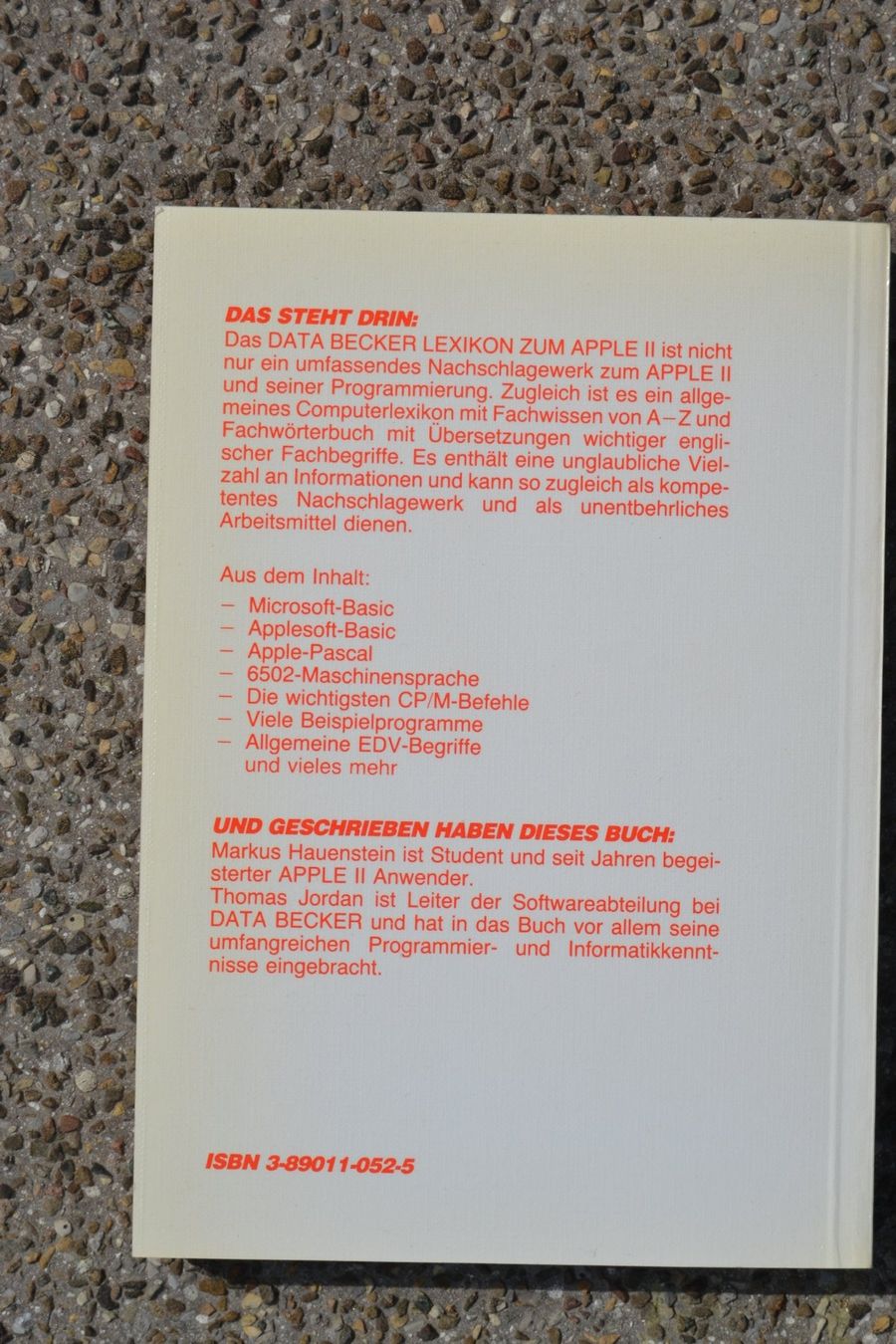 Libri: APPLE II  Lexikon – Nuovo e nell'imballaggio originale da Wil SG venduto da fanofrio 1