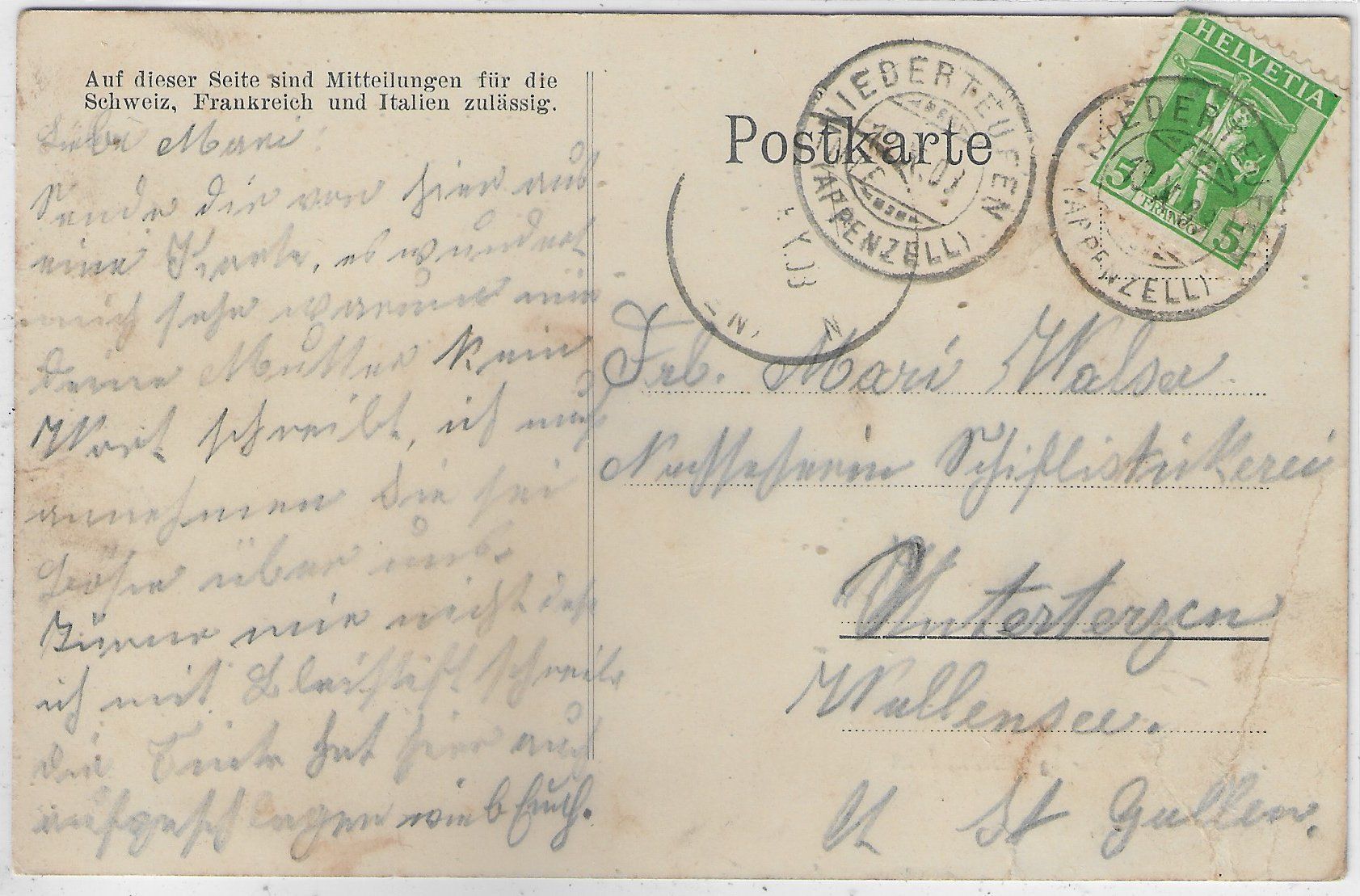 Cartoline postali: Gruss aus Wonnenstein – Difettoso da Ettingen venduto da Kartenplanet 1