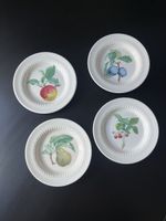 Set of Four Royal Cauldon Botanical Dessert Plates