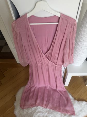 Robe rose à pois taille L bon état