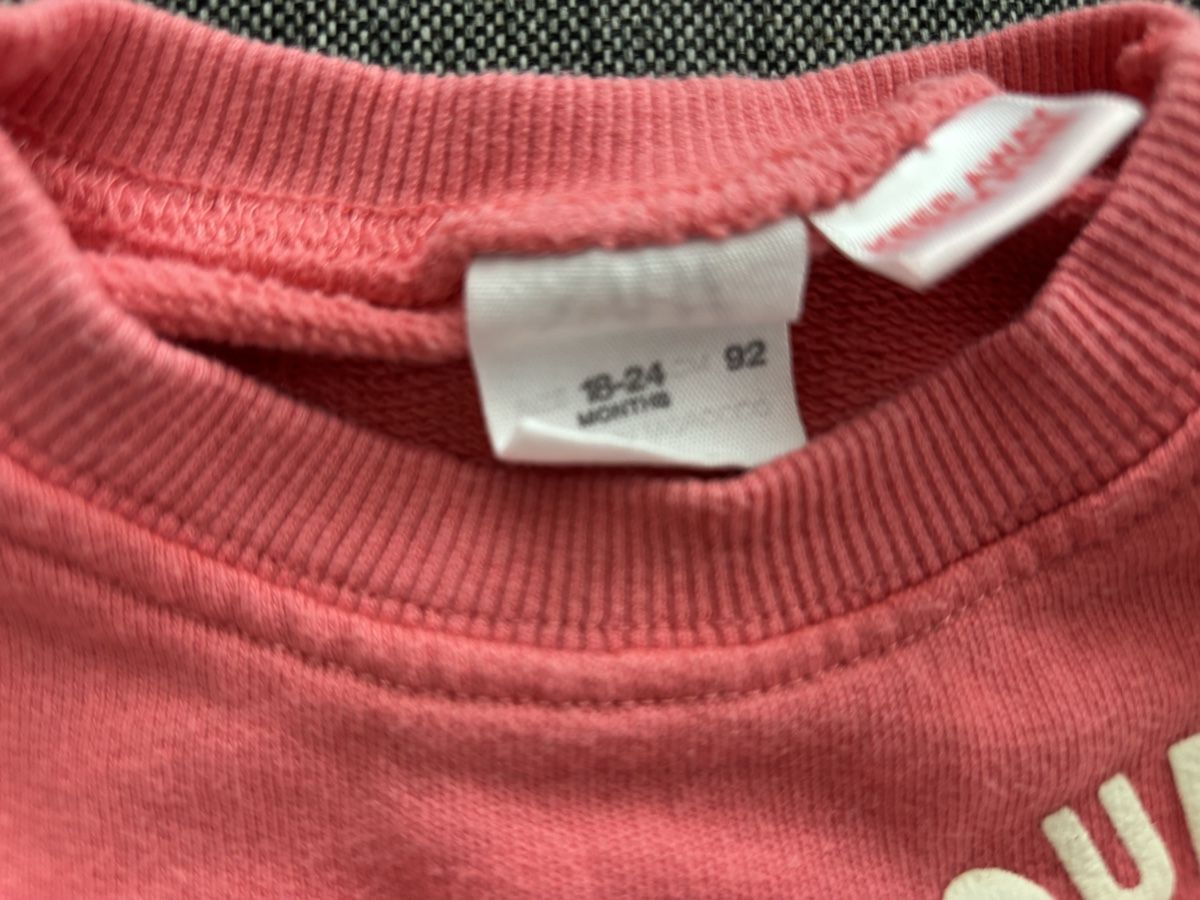 Maglioni & Felpe: Pullover Gr. 92 Mädchen Pink - "Tour Life Mood" Print – Usato da Jegenstorf venduto da Annina0506 2