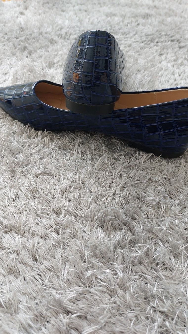 Scarpe da donna: Ballerines bleu marine taille 38 – Nuovo (secondo la descrizione) da Lausanne venduto da anta-123 4