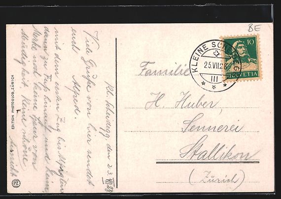 Cartes postales: Kleine Scheidegg, Hotels, Restaurant, Po – D'occasion à Berlin par bartko-reher 1