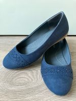 Graceland / Ballerina / Gr. 39 / Blau / samtig mit Steinchen