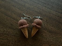 Glacé Ohrringe, Schoggi, Sommer, Neu, Süss!