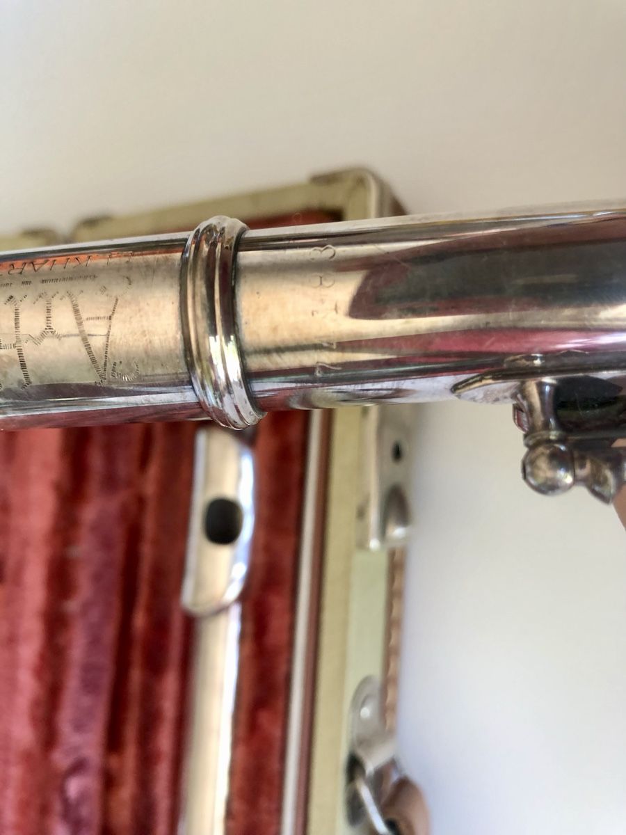 Strumenti musicali: Alte versilberte Artley Konzertflöte – Usato da Courfaivre venduto da Schroexel 6