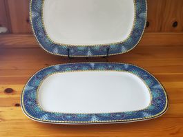 2 plats de service vintage Newcor Medea 1993 - Mosaïque