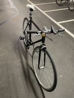 Fixie Fahrrad schwarz weiss guter gebrauchter Zustand