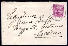 GANZSACHE BRIEFUMSCHLAG LOCARNO ST. ANTONIO - MA92