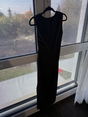 Langes Kleid braun ärmellos mit Schnalle guter Zustand