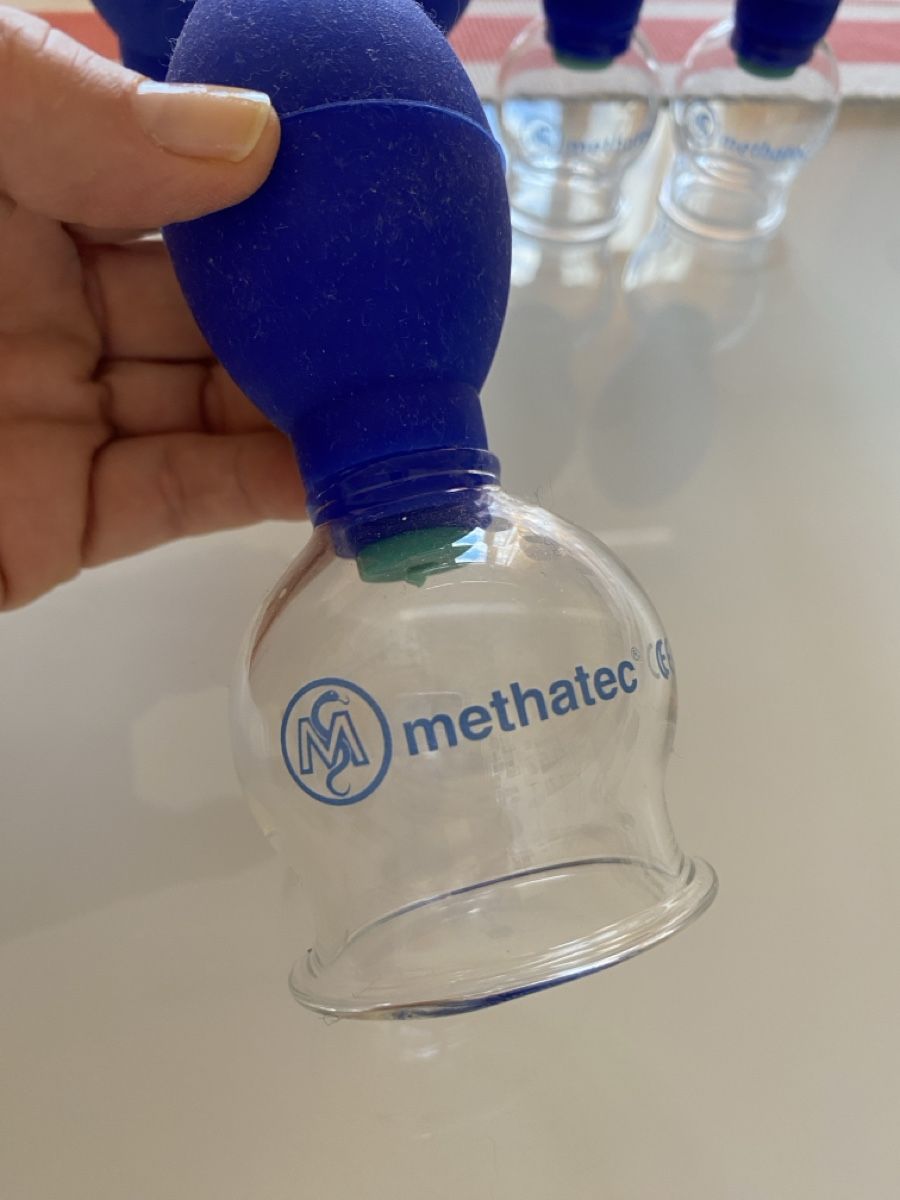 Dispositivi per massaggi: 5 Schröpfgläser Methatec mit Gummiball, Gesundheit – Nuovo (secondo la descrizione) da Hünibach venduto da nadalila 4