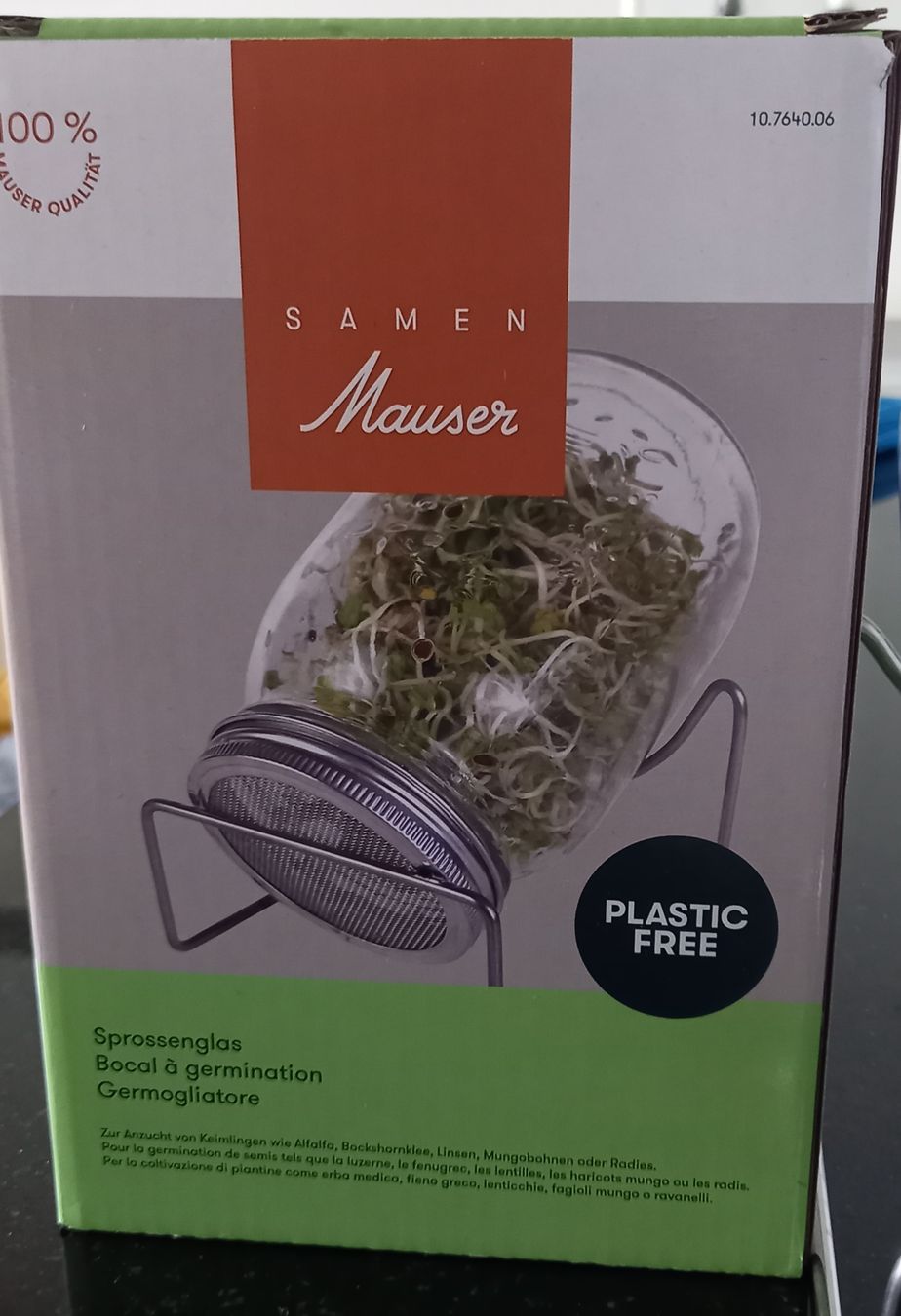 Pflanzen & Samen: Samen Mauser Sprossenglas praktisch neu – Gebraucht aus Wädenswil von Ursula_Haab 1