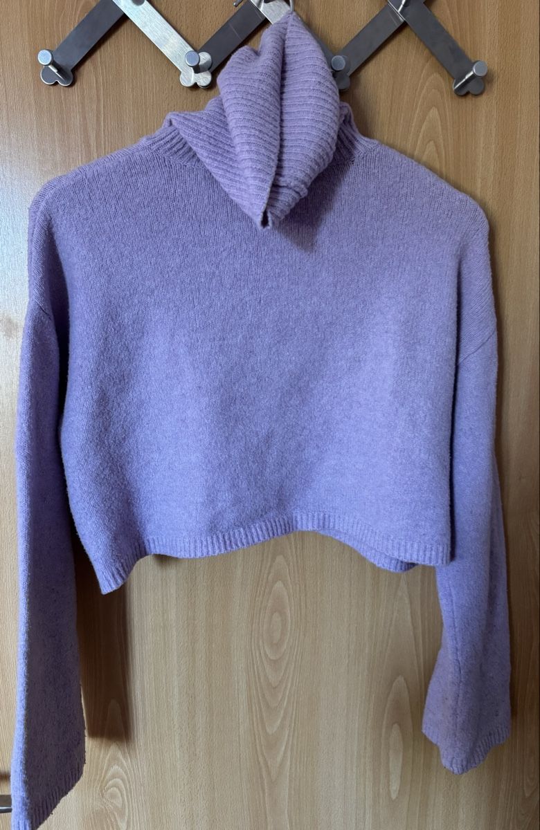 Bershka Maglioni & Felpe: Crop-Pullover in Lila – Usato da Ins venduto da maximal_30CHF 1