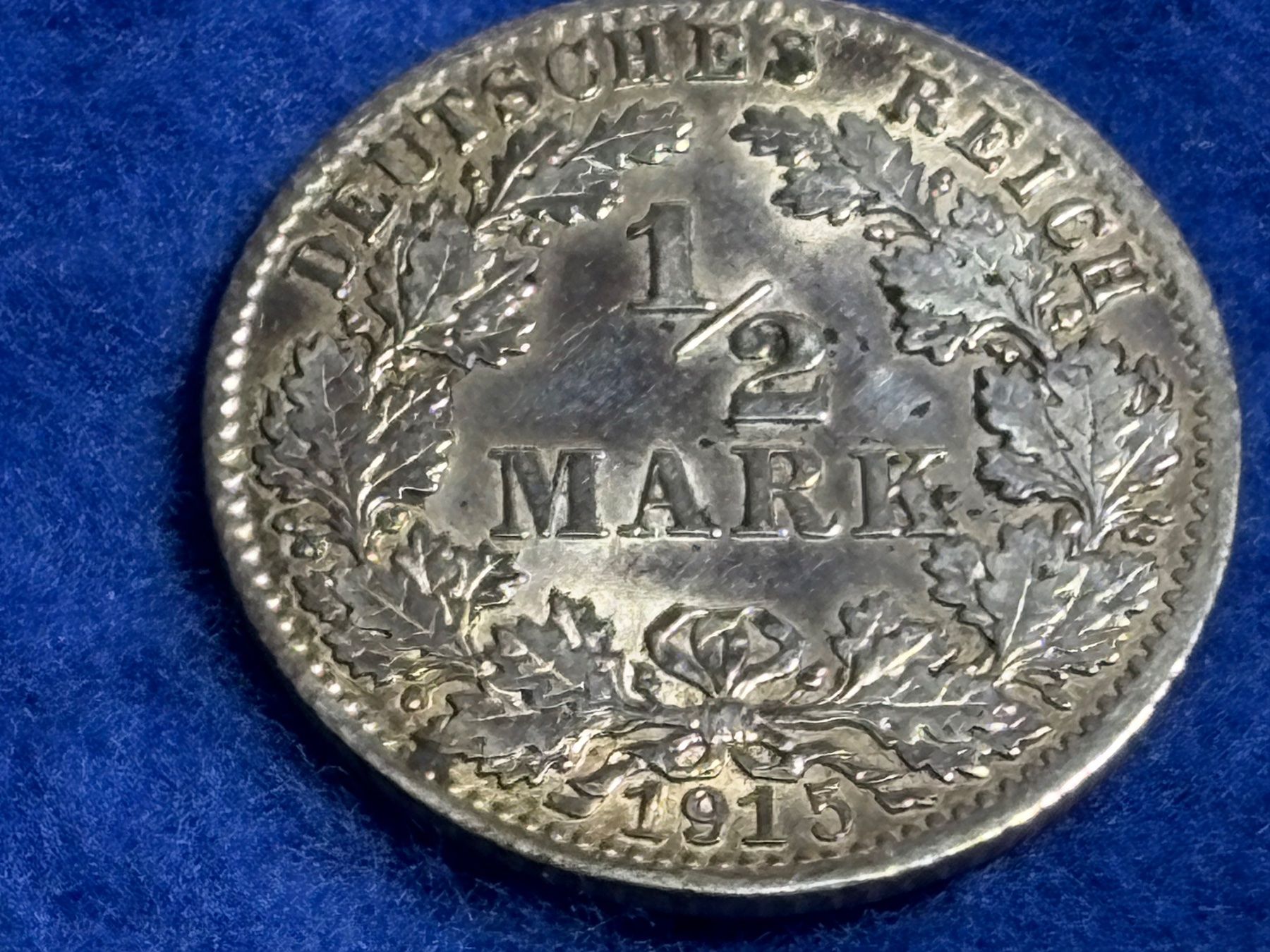Tutti le monete: 1/2 Mark 1915, Durchmesser 19,6 mm – Usato da St. Peterzell venduto da verena40 1
