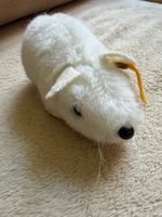 Stofftier weiße Maus Plüsch Original Steiff 11 cm lang