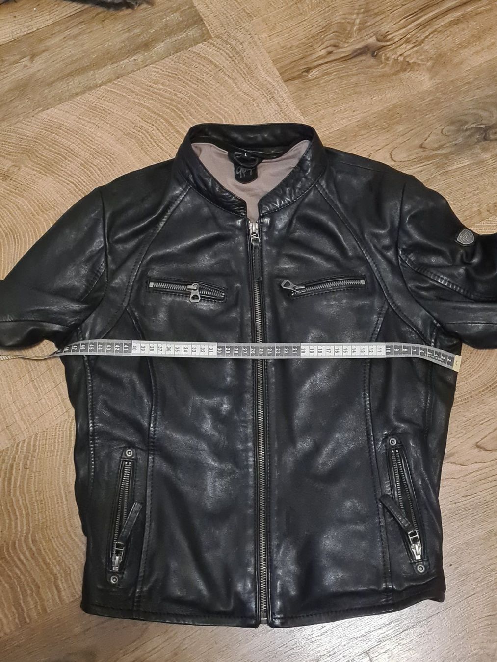 Giacche: dunkelbraune Lederjacke Grösse L – Usato da Olten venduto da chaas21 3