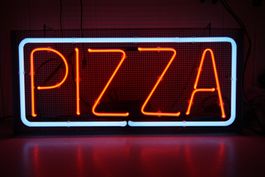 PIZZA WERBUNG LEUCHT REKLAME LAMPE