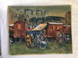 Kleines Bild des Malers Kurt Schmid 25x32