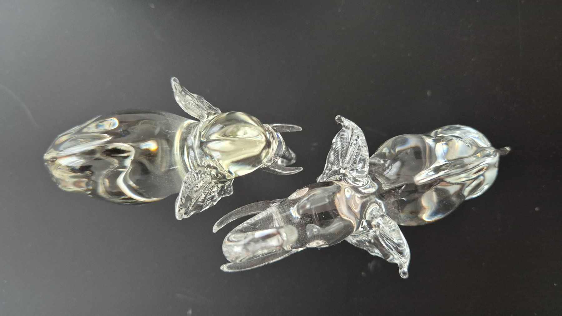 Glasi Hergiswil Tutte le decorazioni: Elefanten aus Glas, 2 Stück – Nuovo e nell'imballaggio originale da Schönenbuch venduto da Rasmo 1