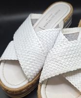 Pons Quintana Sandalen Weiss Grösse 42 Leder geflochten