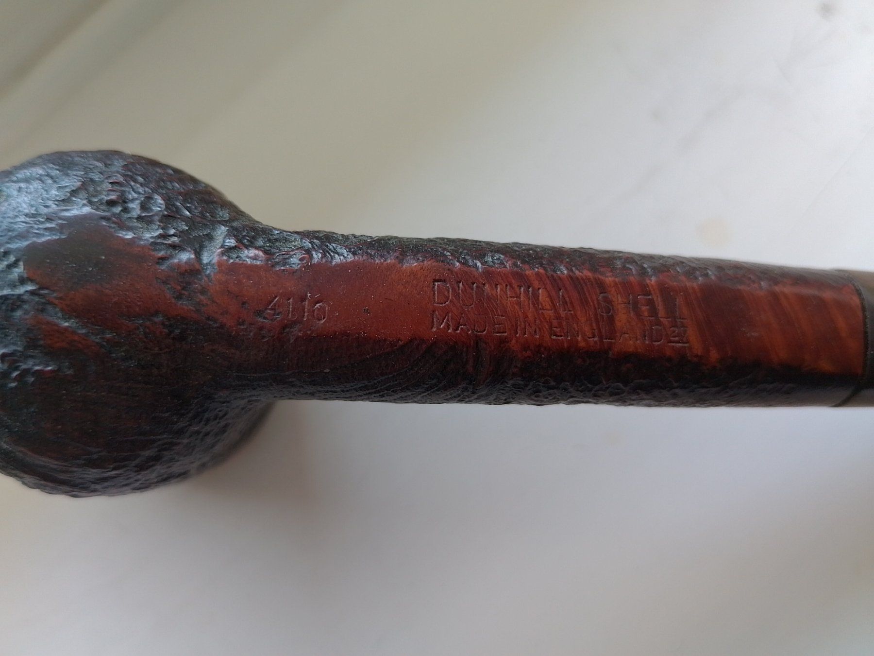 Dunhill Tabakpfeifen & Zubehör: DUNHILL Shell Briar Tabakpfeife Shape 4110 White Spot – Gebraucht aus Zürich von 0814 2