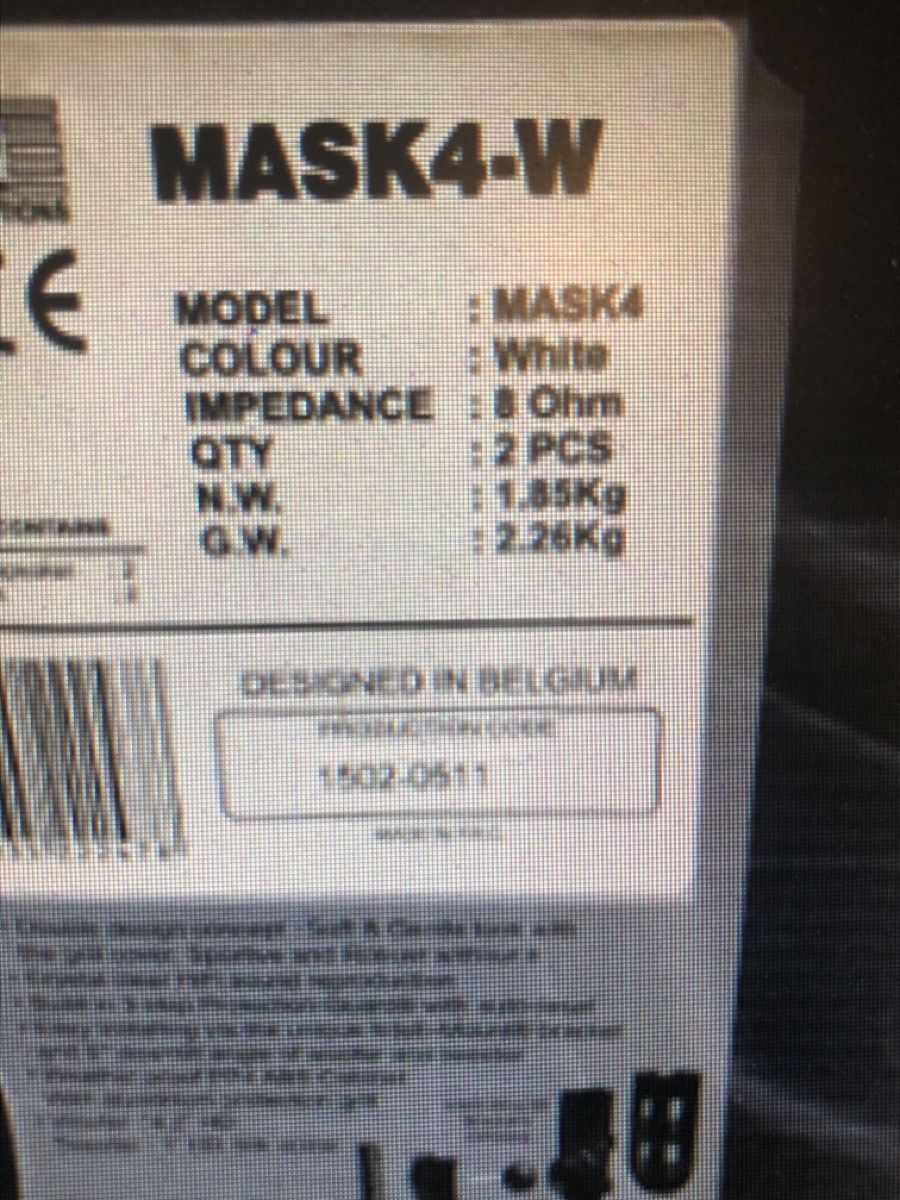 Casse acustiche: Lautsprecher Part Mask 4 -w  Neu/Neuf – Nuovo (secondo la descrizione) da Biel-Bienne venduto da alos07 3