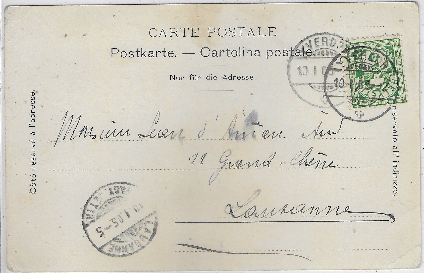 Cartoline postali: Yverdon - Cour de la Caserne - animee – Usato da Ettingen venduto da Kartenplanet 1