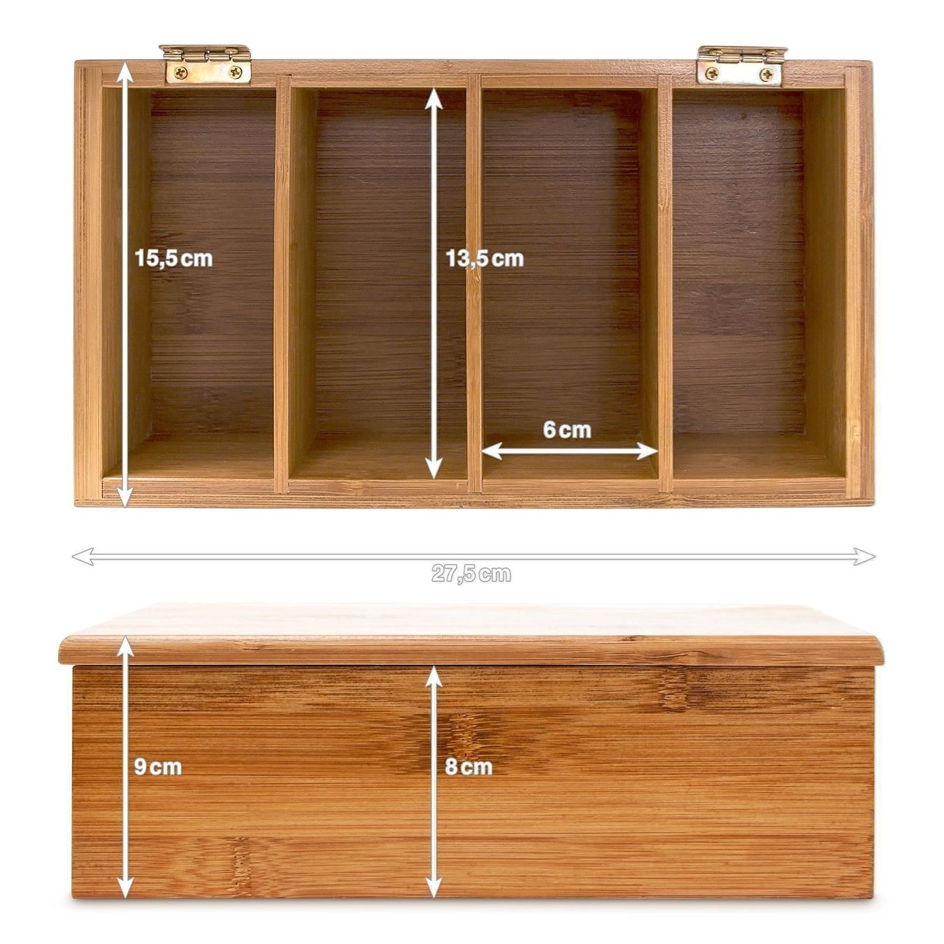Altro per la casa: TEEBOX BAMBUS LACKIERT MIT 4 FÄCHER – Nuovo e nell'imballaggio originale da Gerlafingen venduto da Tsuru 5