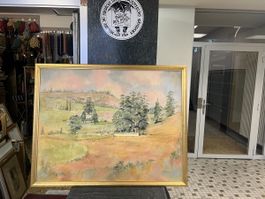 HUILE SUR PANNEAU SIGNÉE AFRIQUE DU SUD 🇿🇦