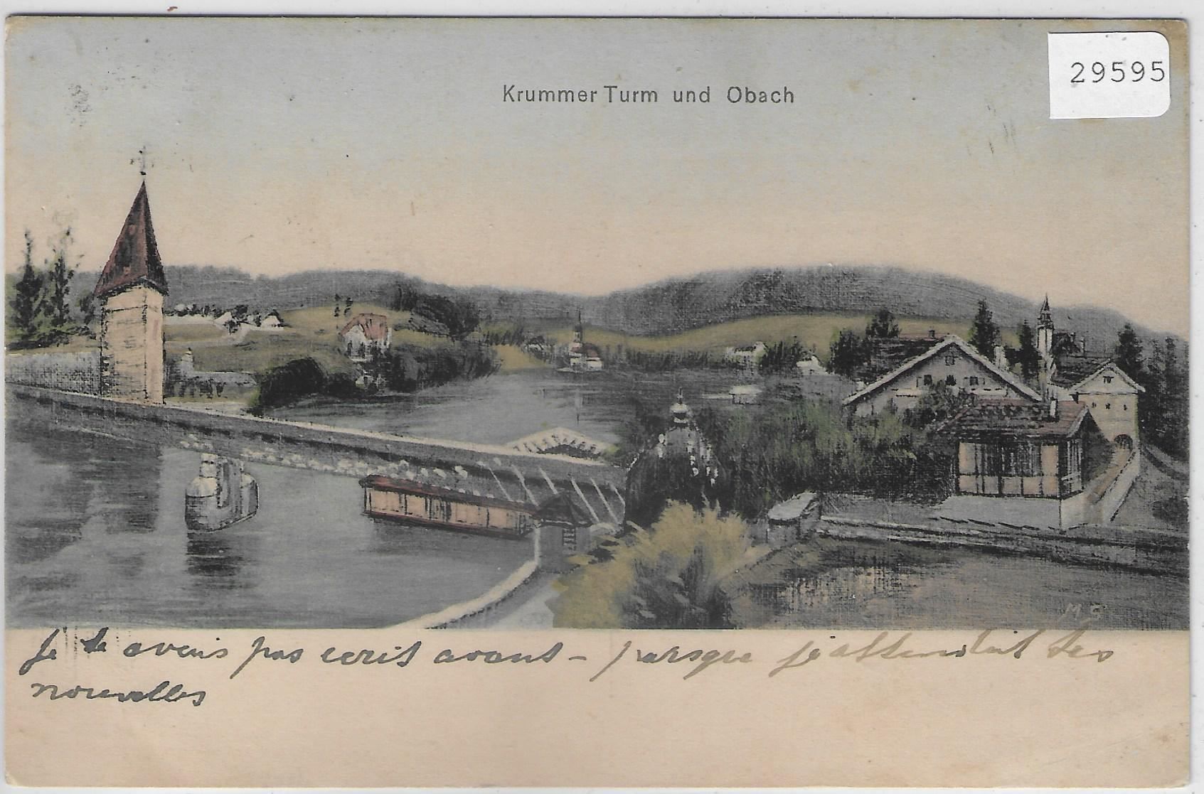 Cartes postales: Solothurn - Krummer Turm und Obach – D'occasion à Ettingen par Kartenplanet