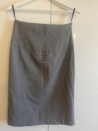 Bleistiftrock high waist grau