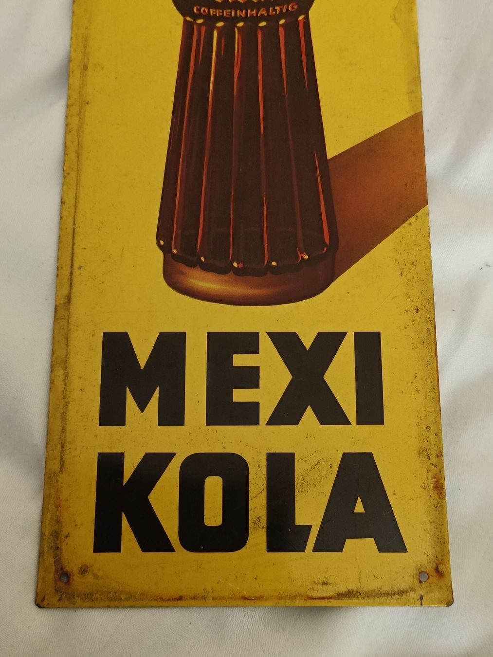 Insegne: Altes original Werbe Blech Schild / MEXI COLA ca. 1930 – Usato da Brugg AG venduto da Ente015 2