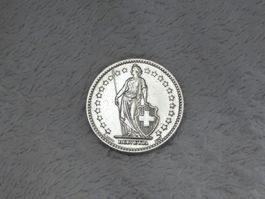 2 francs/franken 1947 abart verdreht 10-15 grad