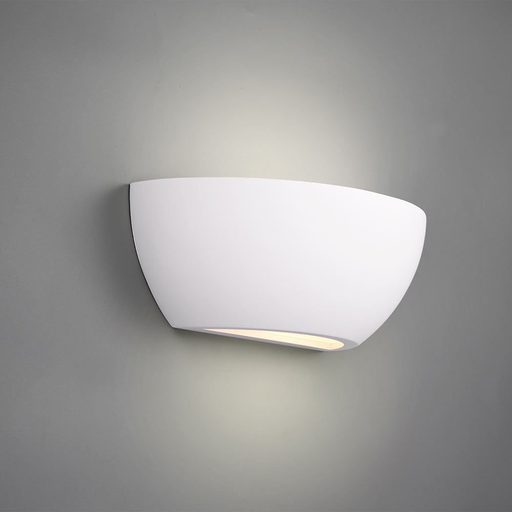 Lampade: Wandleuchte, Weiss, 25 cm x 9 cm, Gips – Nuovo (secondo la descrizione) da Kreuzlingen venduto da Smart-Light 3