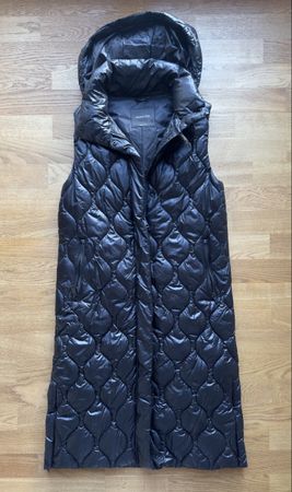 Massimo Dutti Daunenweste, Schwarz, Gr. S