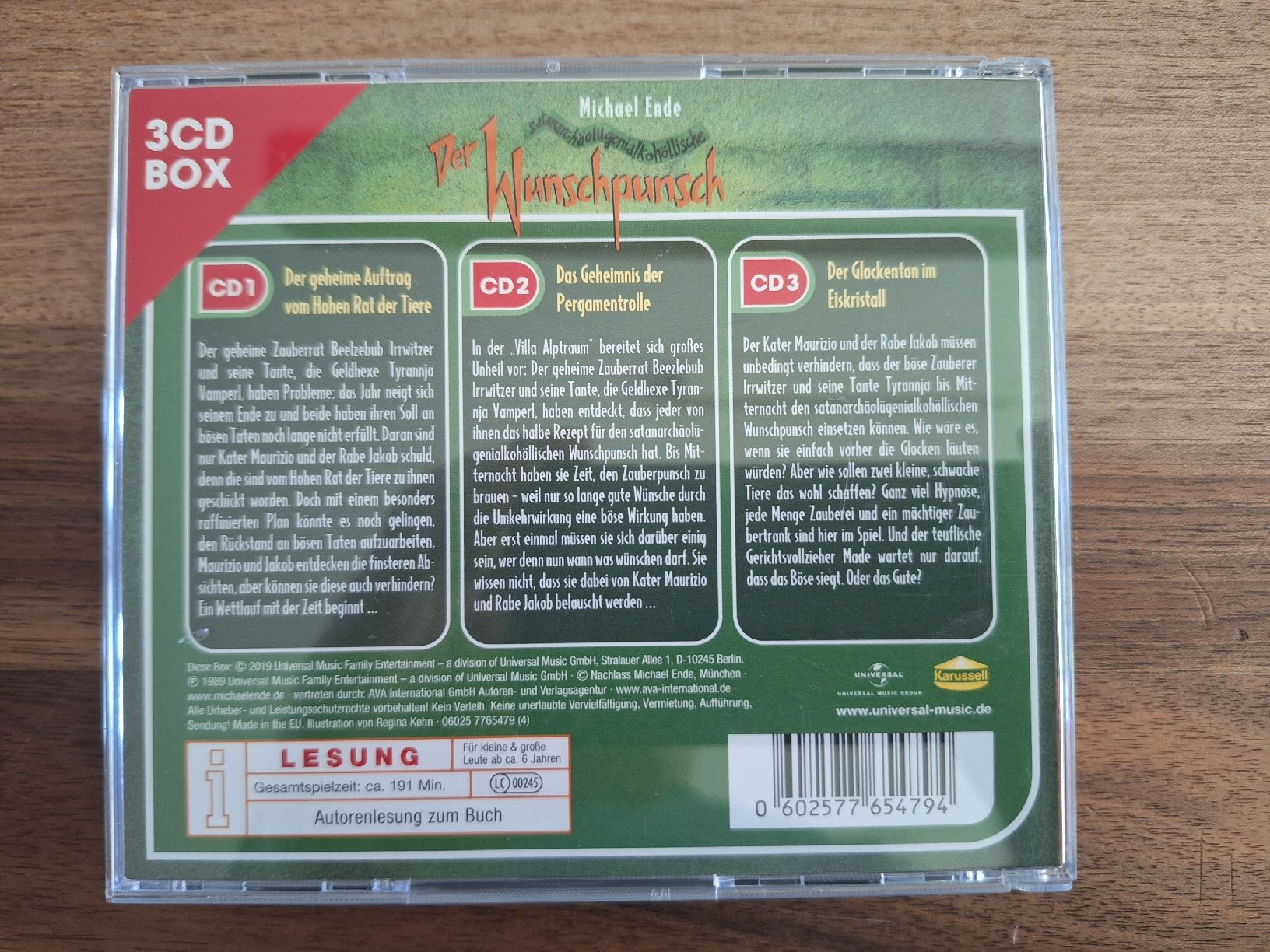 Hörbücher: Michael Ende - Der Wunschpunsch - 3CDs - Top Zustand! – Gebraucht aus Affeltrangen von Salz-Pfeffer 3