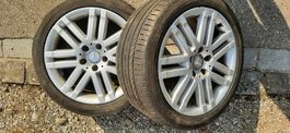 2 Aluräder Mercedes 245/40 17 mit Continental-Pneu