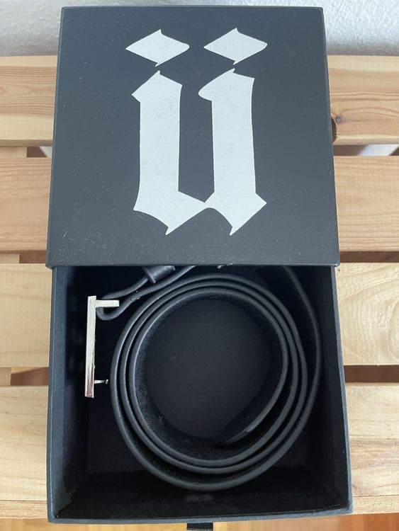 Ünkut Gürtel Echtleder schwarz Grösse M (110cm) 6