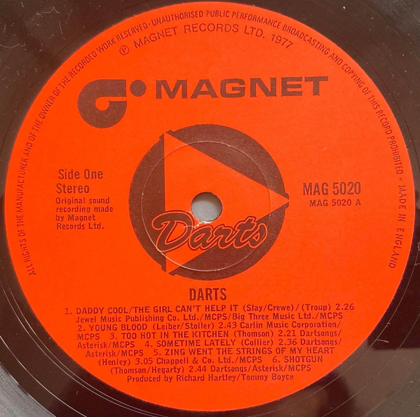 Dischi in vinile: DARTS - DARTS – Usato da Poliez-Pittet venduto da Newtown-Records 3