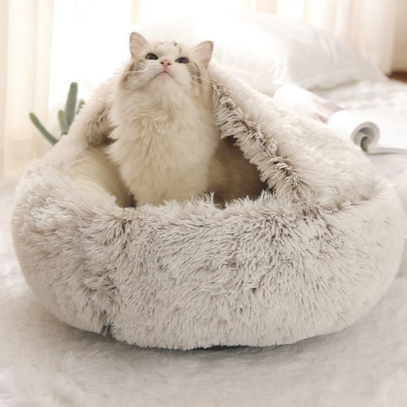 Cucce & Letti: Grotte à chat ultra-moelleuse Ø 40 cm – Nuovo e nell'imballaggio originale da Uvrier venduto da AlpineTreasures 1