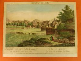 GENÈVE, GENF, GUCKKASTENBLATT UM 1780