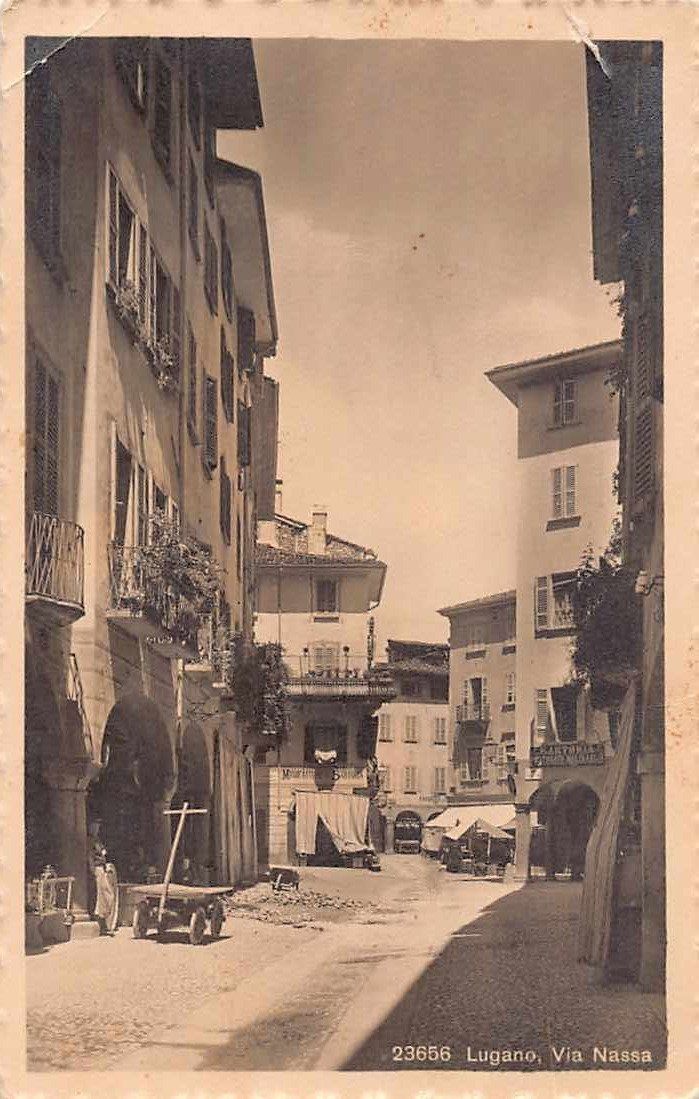Cartoline postali: SALUTI di LUGANO VIA NASSA 1921 – Usato da Winterthur venduto da SchatzchischtliWinti