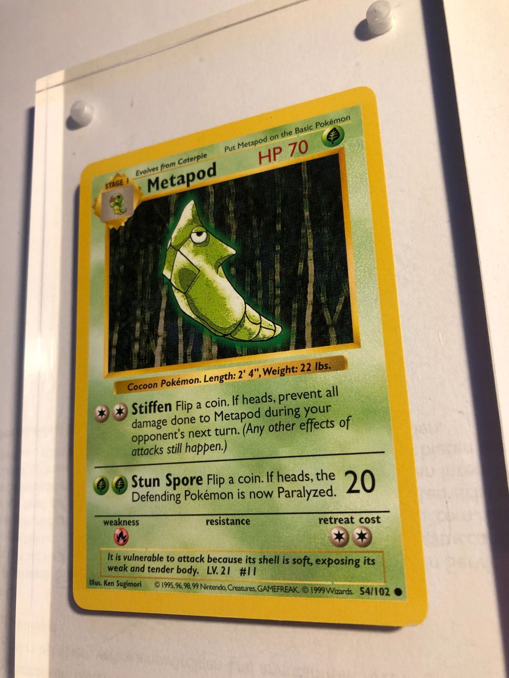 Sammelbilder & Trading cards: Metapod Base Set Shadowless - MINT - ab 1.- – Gebraucht aus Giubiasco von dan_pr8b 2