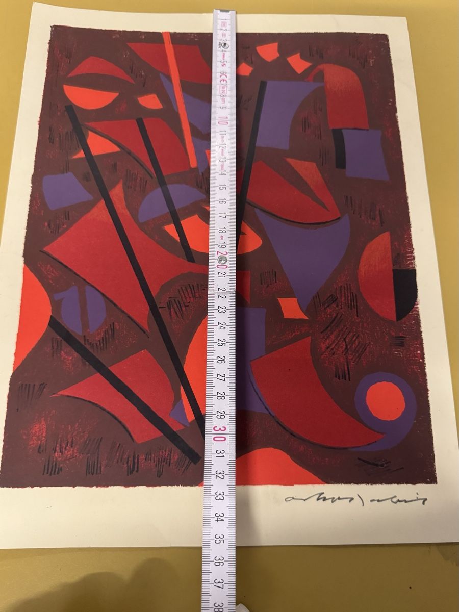 Grafica & Litografie: Lithos Hand signiert Bild  – Usato da Schlieren venduto da Freundlich02 4