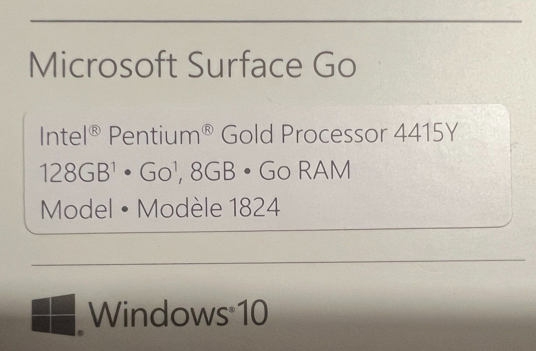Microsoft Tablettes PC: Microsoft Surface Go – D'occasion à Uster par Stoessda 3