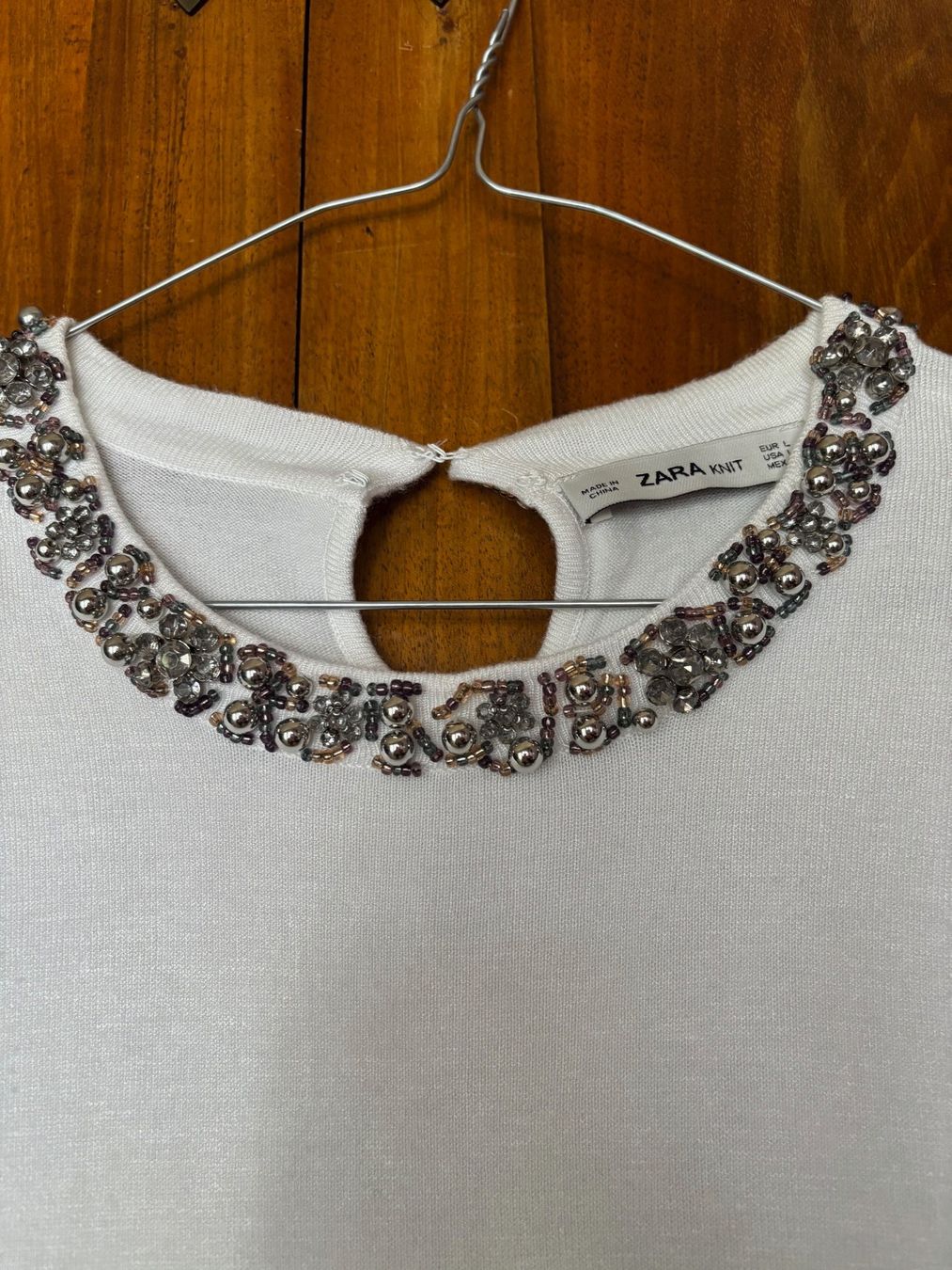 Zara Top: Haut en coton blanc, taille L – Usato da Grand-Lancy venduto da hip_2rbd 1