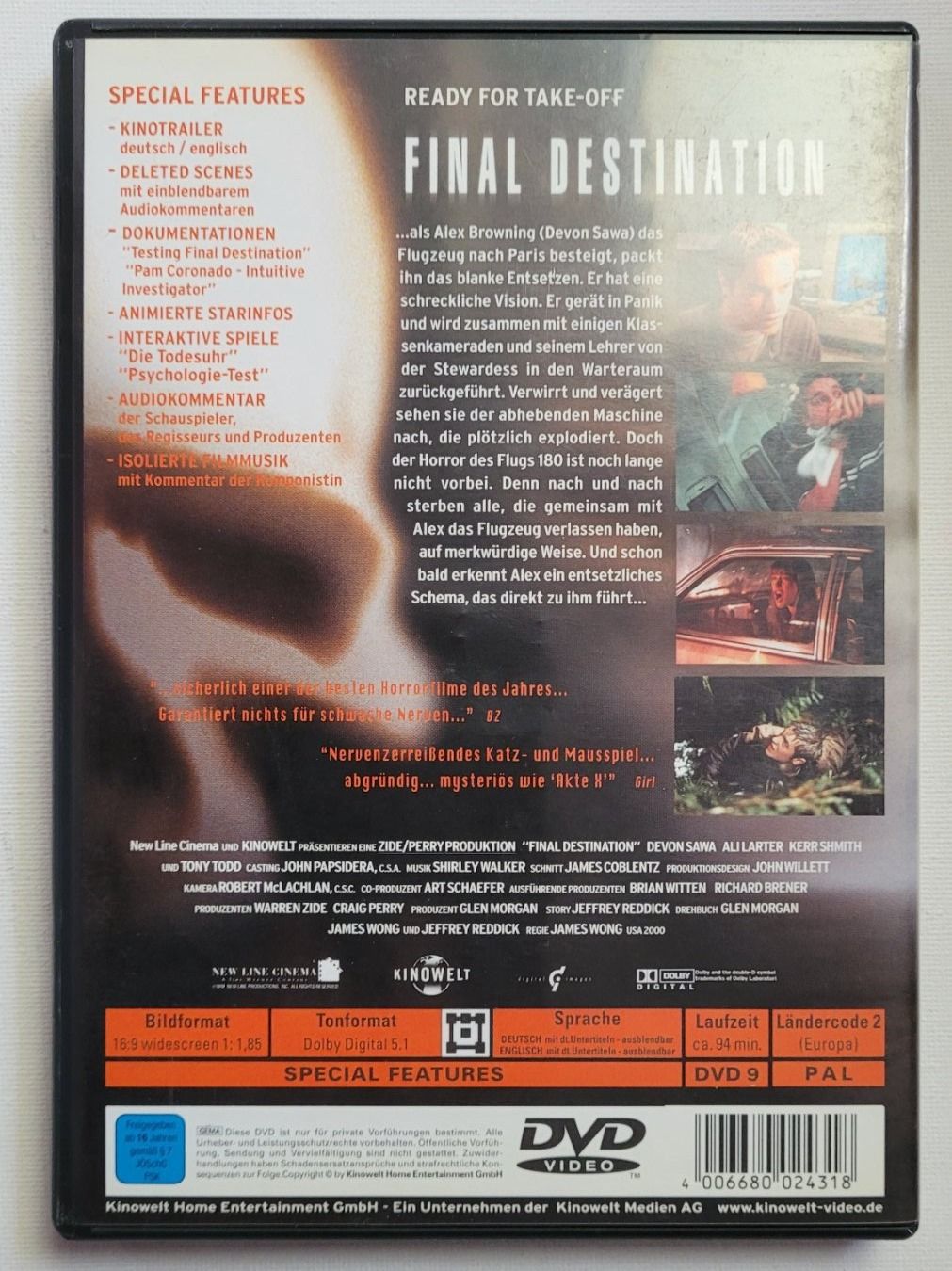 Tous les DVDs: FINAL DESTINATION 1 - 3 – D'occasion à Neftenbach par Mador6 2