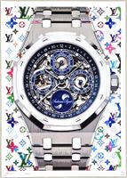 Death NYC Ltd Ed Pop Art Druck  " Vuitton Audemars Piguet