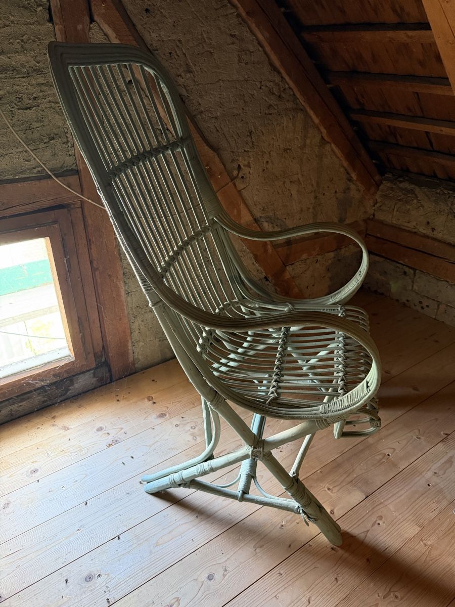 Sessel: Vintage Korbstuhl – Gebraucht aus Gossau SG von LOLA-59 1
