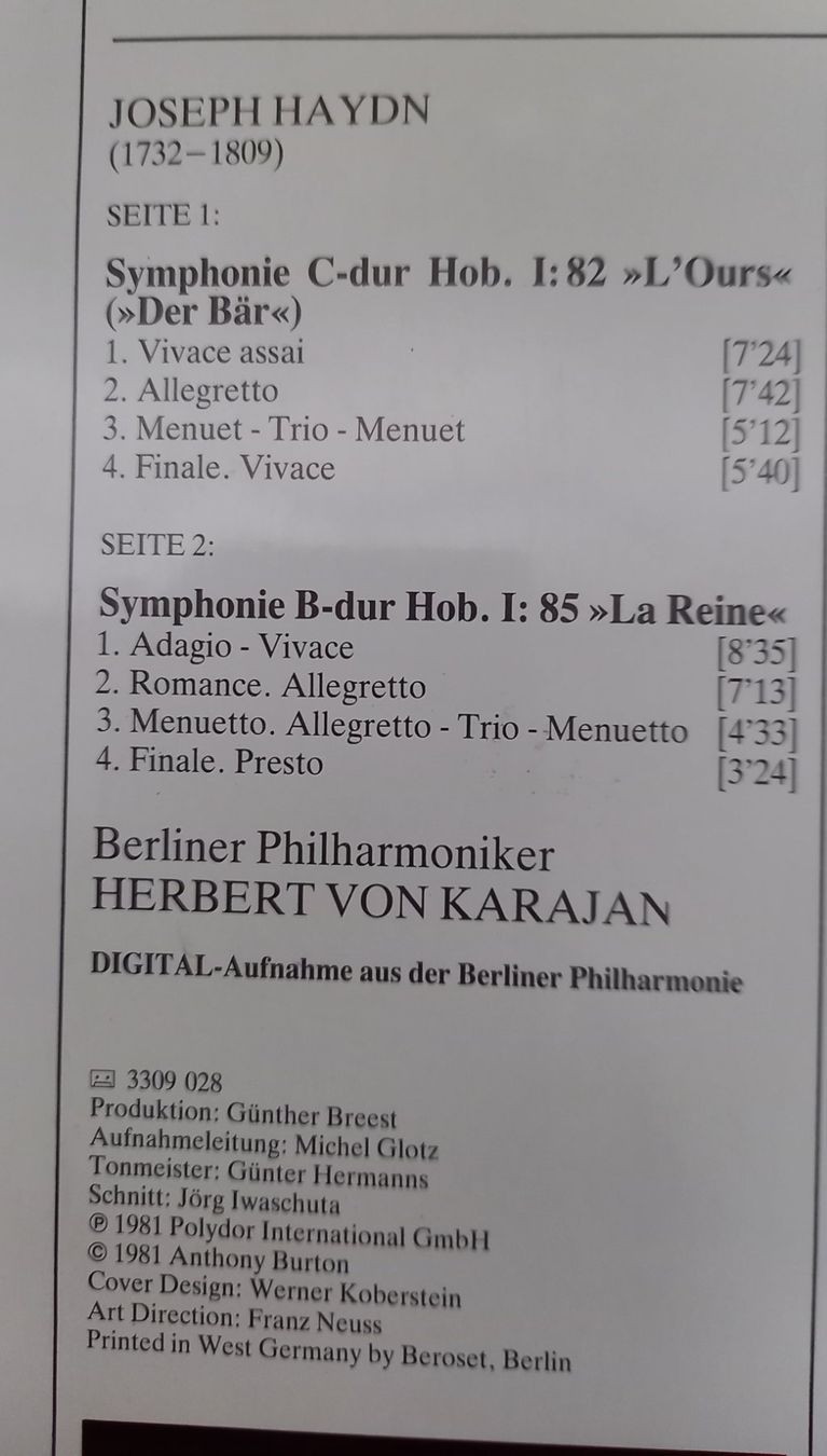Dischi in vinile: KLASSIK-LP "HAYDN" – Nuovo (secondo la descrizione) da Binningen venduto da mar_2jlr 2
